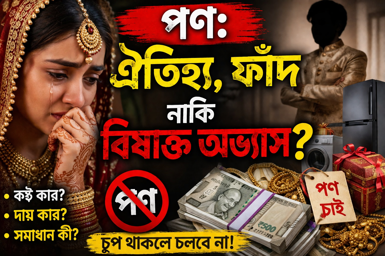 পণ: ঐতিহ্য, ফাঁদ নাকি বিষাক্ত অভ্যাস? | Dowry: Tradition, Trap or Toxic Habit?